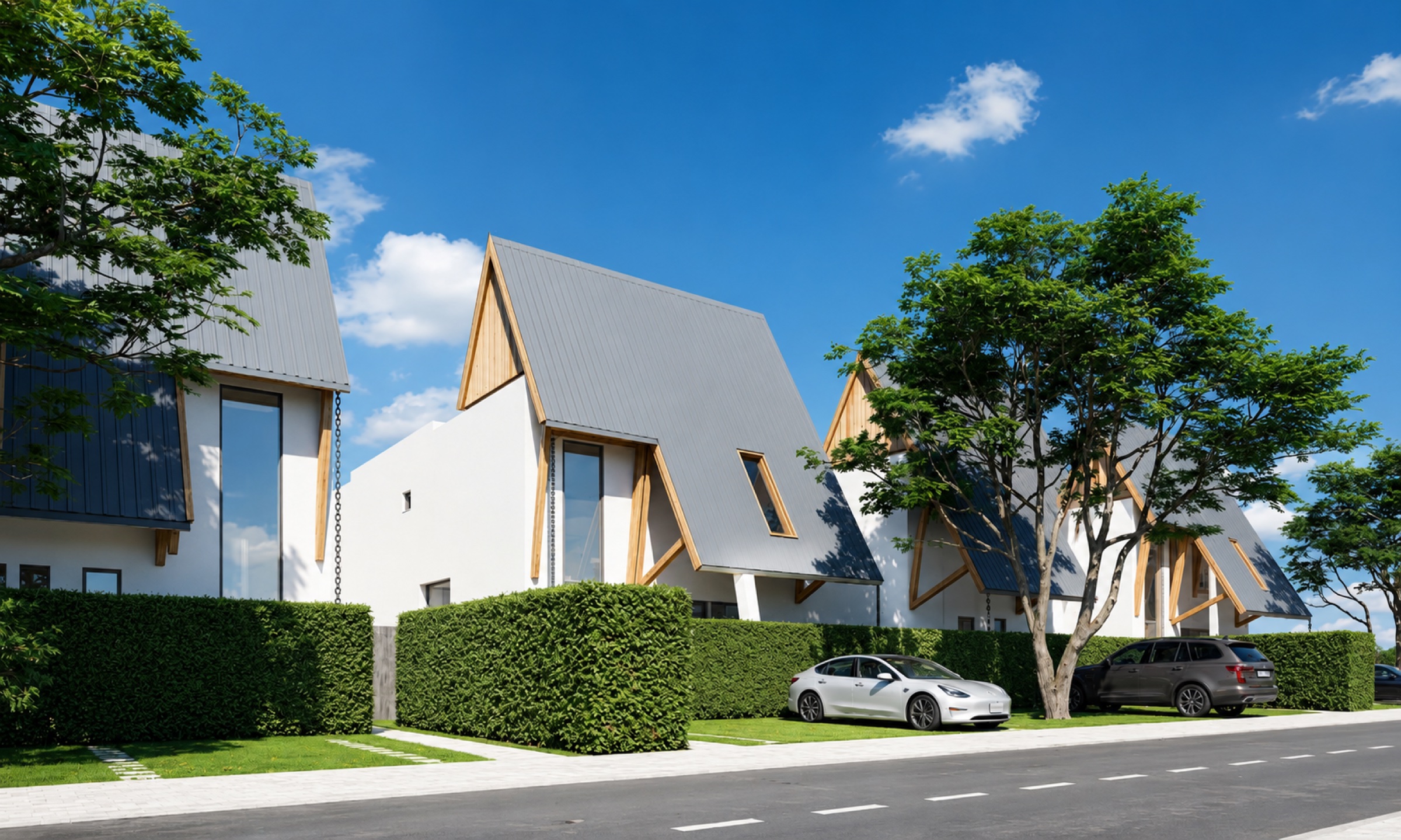 Villa J street view within the estate